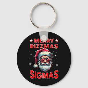 Merry Rizz Mas Sigmas Funny Middle School Alpha Ch Schlüsselanhänger