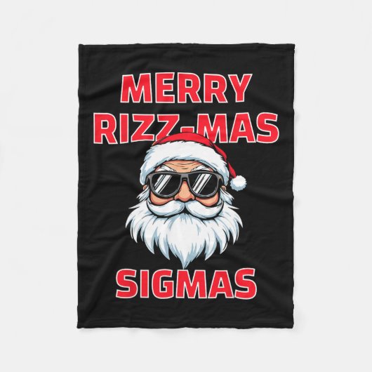 Merry Rizz Mas Sigmas Funny Weihnachten Fleecedecke (Vorderseite)