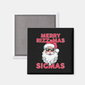 Merry Rizz Mas Sigmas Funny Weihnachten Magnet (Vorderseite/Rückseite)