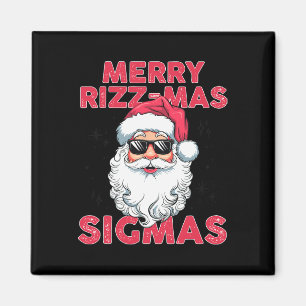 Merry Rizz Mas Sigmas Funny Weihnachten Magnet