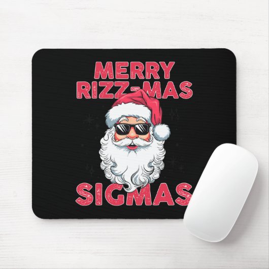 Merry Rizz Mas Sigmas Funny Weihnachten Mousepad (Mit Mouse)