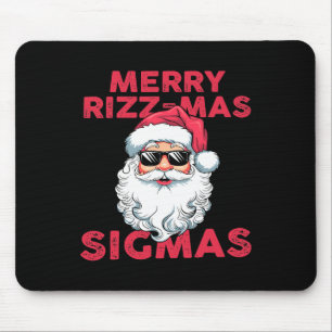 Merry Rizz Mas Sigmas Funny Weihnachten Mousepad