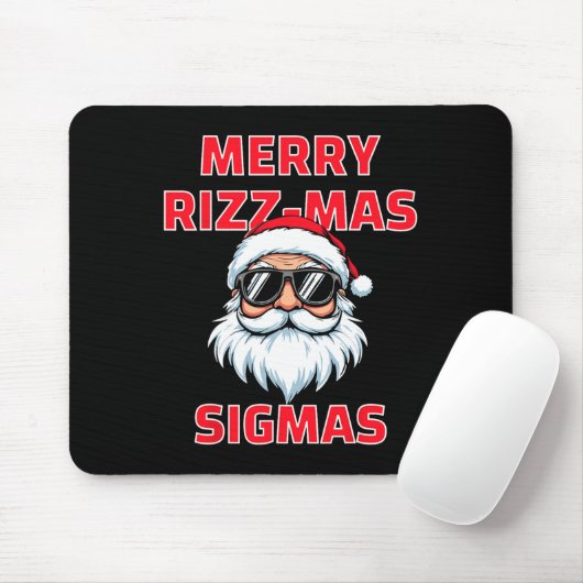 Merry Rizz Mas Sigmas Funny Weihnachten Mousepad (Mit Mouse)
