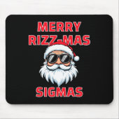 Merry Rizz Mas Sigmas Funny Weihnachten Mousepad (Vorne)