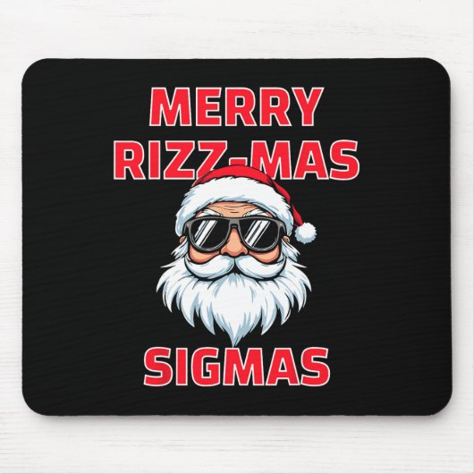 Merry Rizz Mas Sigmas Funny Weihnachten Mousepad (Vorne)