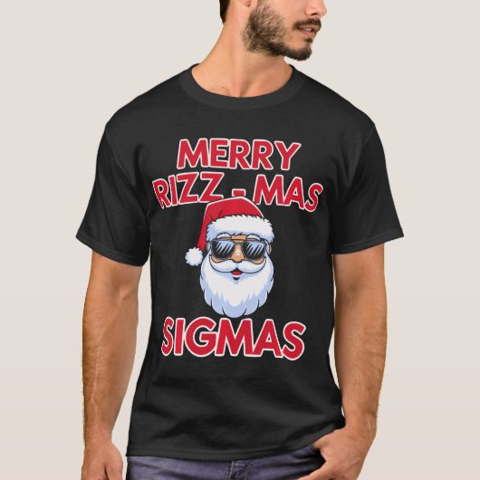 Merry Rizz Mas Sigmas-Gen Alpha Middle School T-Shirt (Vorderseite)