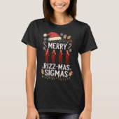 Merry Rizz Mas Sigmas Gen Alpha Trump Christmas Pj T-Shirt (Vorderseite)
