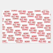 Merry Rizz-Mas Sigmas Snarky Christmas Funny Geschenkpapier Set (Vorderseite)