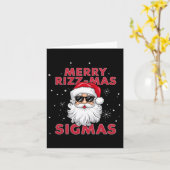 Merry Rizz Mas Sigmas Weihnachten Karte (Gelbe Blume)