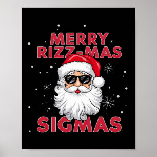 Merry Rizz Mas Sigmas Weihnachten Poster
