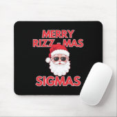 Merry Rizz Mas Sigmas Weihnachten Rizzmas Funny Sa Mousepad (Mit Mouse)