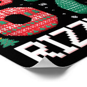 Merry Rizzmas 67 Knitted Sweater Sungles Funny  Poster (Ecke)