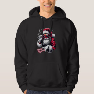 Merry Rizzmas Funny Christmas Rizz Santa Claus Hot Hoodie