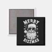 Merry Rizzmas Funny Christmas Santa Claus Happy Ch Magnet (Vorderseite/Rückseite)