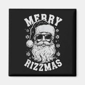 Merry Rizzmas Funny Christmas Santa Claus Happy Ch Magnet (Vorne)