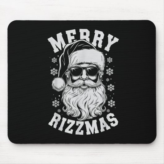 Merry Rizzmas Funny Christmas Santa Claus Happy Ch Mousepad (Vorne)