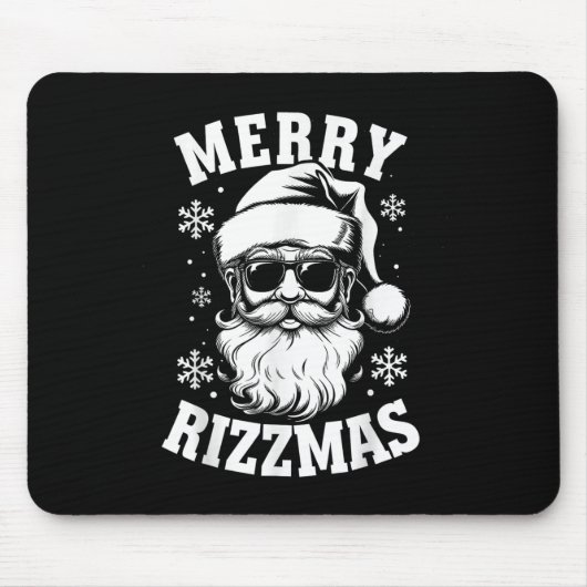 Merry Rizzmas Funny Christmas Santa Claus Happy Ch Mousepad (Vorne)