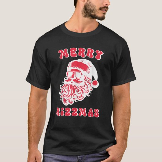 Merry Rizzmas Funny Kids Teens Weihnachten Weihnac T-Shirt (Vorderseite)