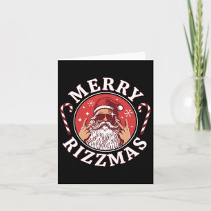 Merry Rizzmas Kids Teens School Funny Christmas Sa Karte
