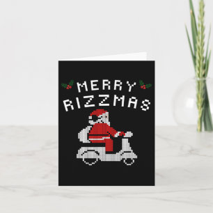 Merry Rizzmas Kids Teens School Funny Christmas Sa Karte