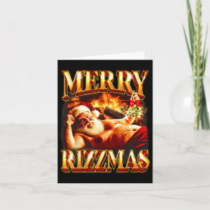 Merry Rizzmas Kids Teens School Funny Christmas Sa Karte