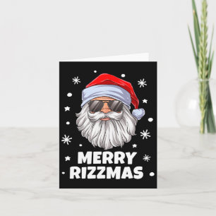 Merry Rizzmas Kids Teens School Funny Christmas Sa Karte