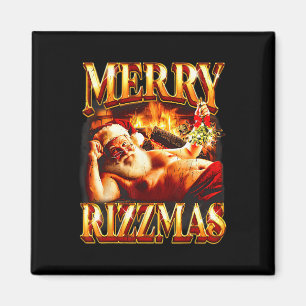 Merry Rizzmas Kids Teens School Funny Christmas Sa Magnet