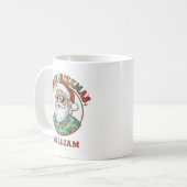 Merry Rizzmas Santa Claus in Sunglasses Funny Xmas Kaffeetasse (Vorderseite Links)