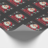 Merry Rizzmas Santa Rizz Funny Christmas Rizzler Geschenkpapier (Ecke)