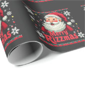 Merry Rizzmas Santa Rizz Funny Christmas Rizzler Geschenkpapier (Rolleneckpunkt)