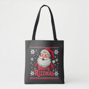 Merry Rizzmas Santa Rizz Funny Christmas Rizzler Tasche