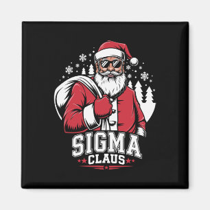 Merry Rizzmas Sigma Claus Funny Santa Claus 1 Magnet