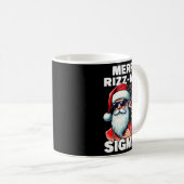 Merry Rizzmas Sigmas Gen Alpha Funny Christmas San Kaffeetasse (VorderseiteRechts)
