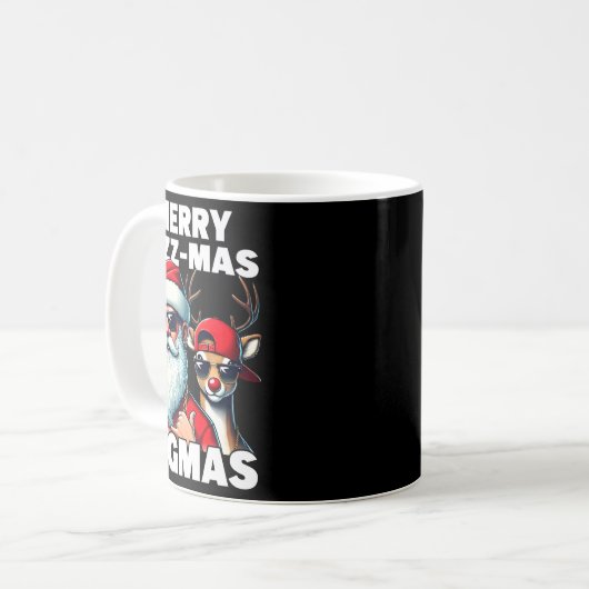 Merry Rizzmas Sigmas Gen Alpha Funny Christmas San Kaffeetasse (Vorderseite Links)