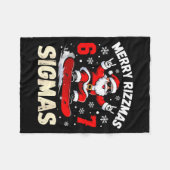 Merry Rizzmas Sigmas Santa 67 Six Seven Fleecedecke (Vorderseite (Horizontal))