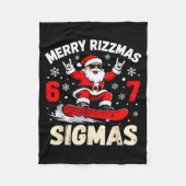 Merry Rizzmas Sigmas Santa 67 Six Seven  Fleecedecke (Vorderseite)