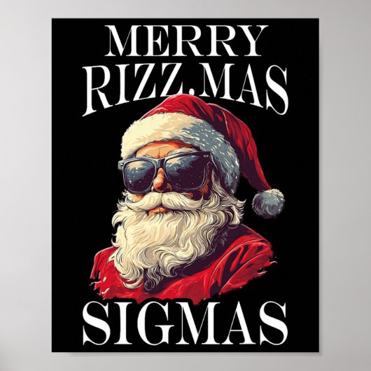 Merry Rizzmas Sigmas - Weihnachten Weihnachten Wei Poster (Vorne)