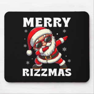 Merry Rizzmas Skibidi Rizzmas Funny Christmas Rizz Mousepad