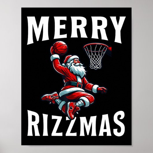 Merry Rizzmas Weihnachten Weihnachten Weihnachtsma Poster (Vorne)