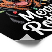 Merry Rottmas Rottweiler Holiday Humor Dog Lovers Poster (Ecke)