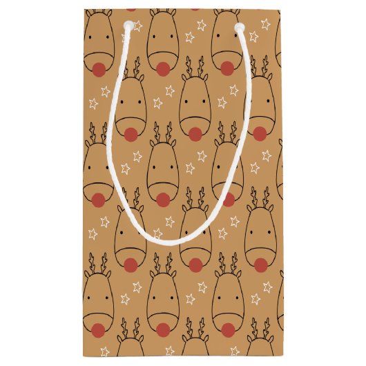 Merry Rudolph Starry Winter Delight Kleine Geschenktüte (Rückseite)