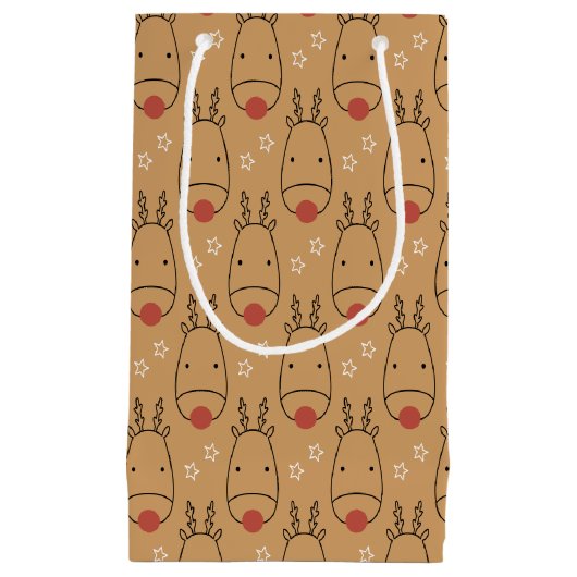 Merry Rudolph Starry Winter Delight Kleine Geschenktüte (Vorderseite)