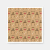 Merry Rudolph Starry Winter Delight Serviette (Vorderseite)