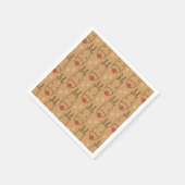Merry Rudolph Starry Winter Delight Serviette (Ecke)