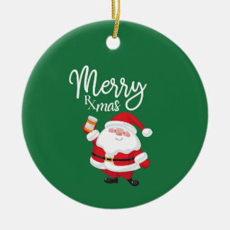 Merry Rx-mas Keramik Ornament