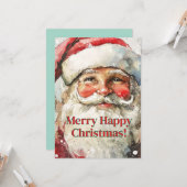 Merry Santa Christmas Karte (Vorderseite/Rückseite Beispiel)