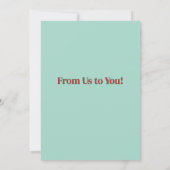 Merry Santa Christmas Karte (Rückseite)