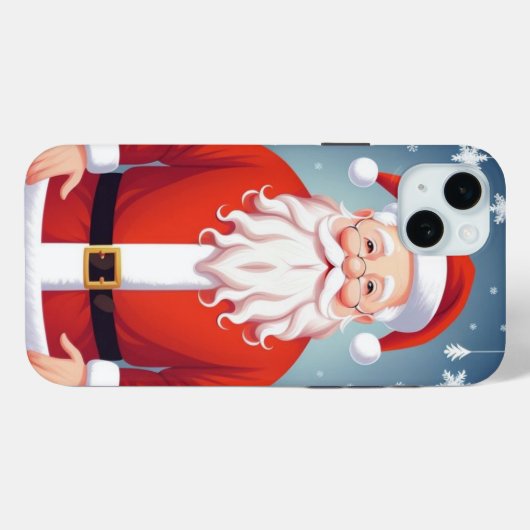 Merry Santa Claus Case-Mate iPhone Hülle (Rückseite (Horizontal))