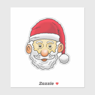 Merry Santa Claus Custom-Cut Vinyl Sticker