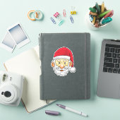 Merry Santa Claus Custom-Cut Vinyl Sticker (iPad Hülle)